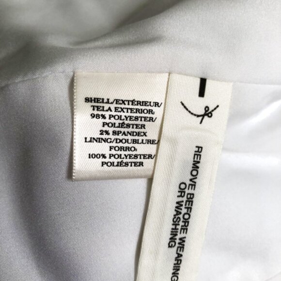 Ann Taylor, No Collar, Cropped Blazer, White, Size 6 - Picture 10 of 10